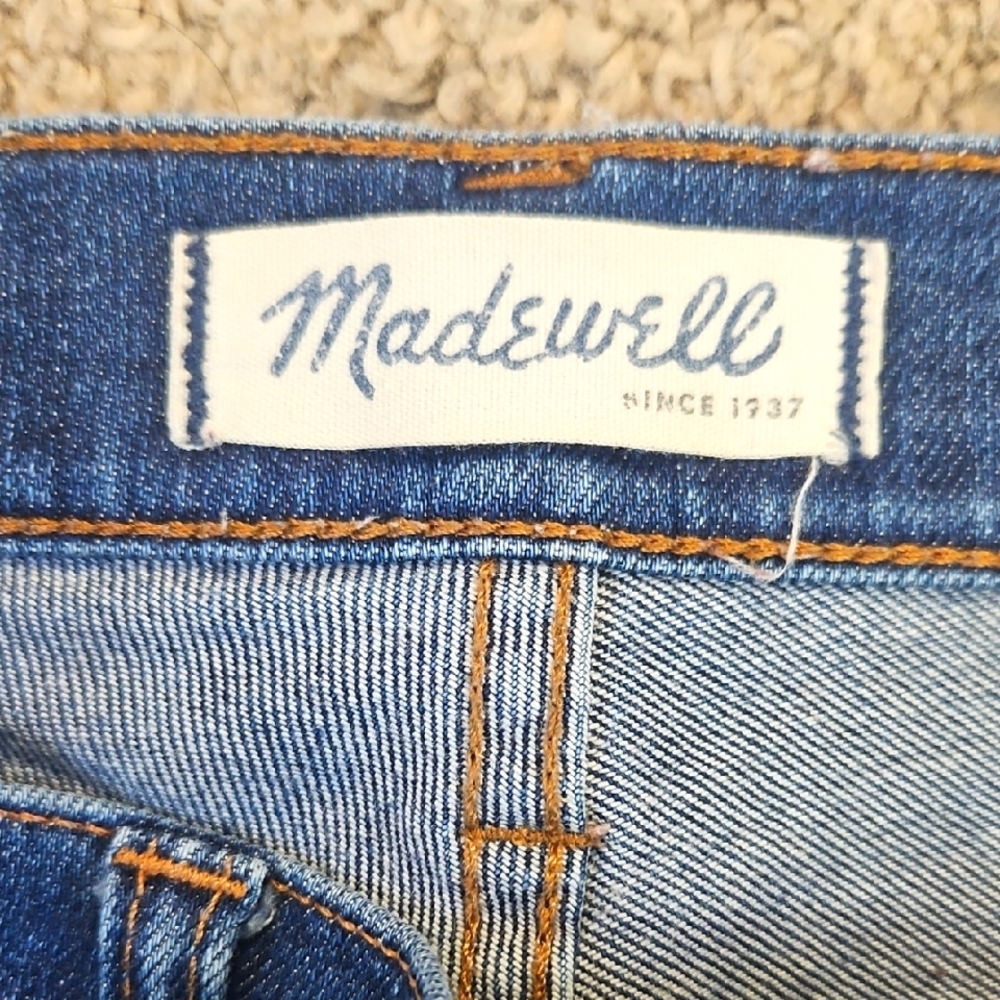 Madewell High Riser Skinny Jeans - Blue Denim - Picture 4 of 11